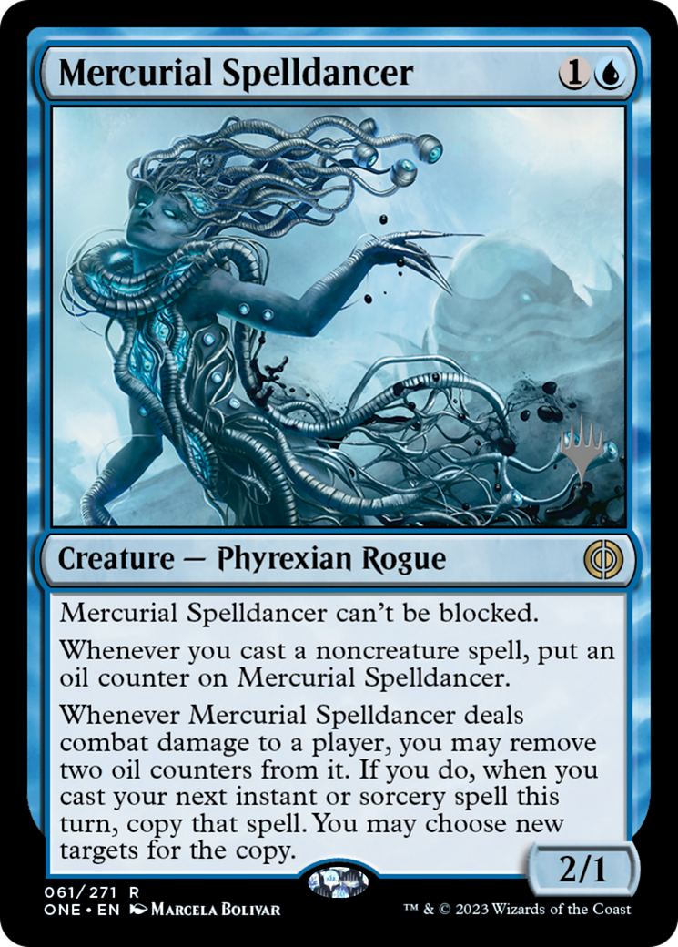 Mercurial Spelldancer (Promo Pack) [Phyrexia: All Will Be One Promos] | Devastation Store