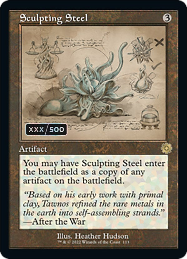 Sculpting Steel (Retro Schematic) (Serial Numbered) [The Brothers' War Retro Artifacts] | Devastation Store