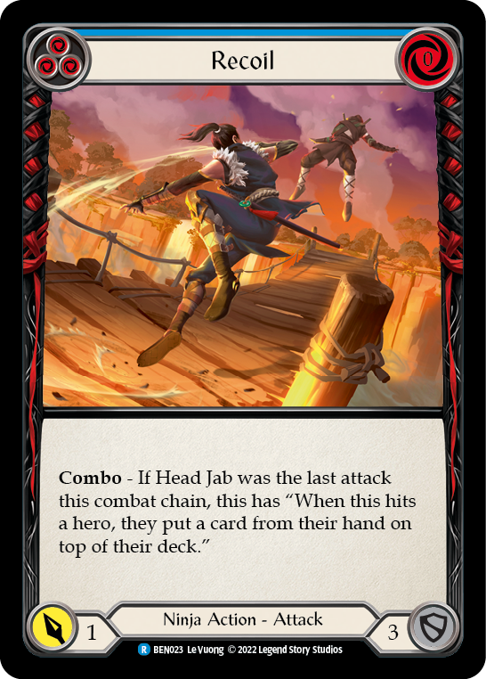 Recoil (Blue) [BEN023] (Outsiders Benji Blitz Deck) | Devastation Store