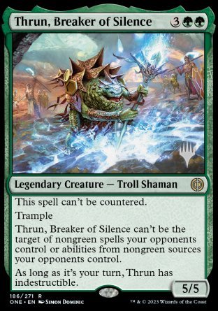 Thrun, Breaker of Silence (Promo Pack) [Phyrexia: All Will Be One Promos] | Devastation Store