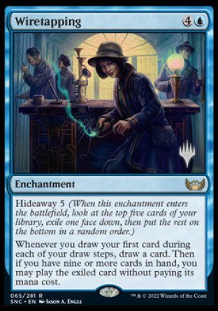 Wiretapping (Promo Pack) [Streets of New Capenna Promos] | Devastation Store