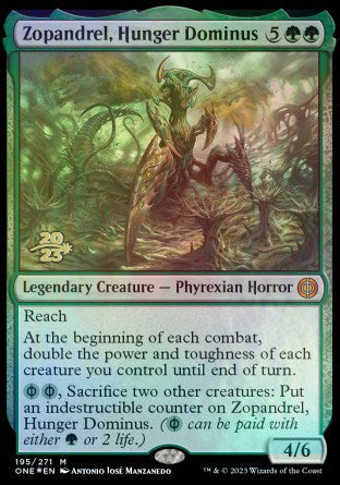 Zopandrel, Hunger Dominus [Phyrexia: All Will Be One Prerelease Promos] | Devastation Store