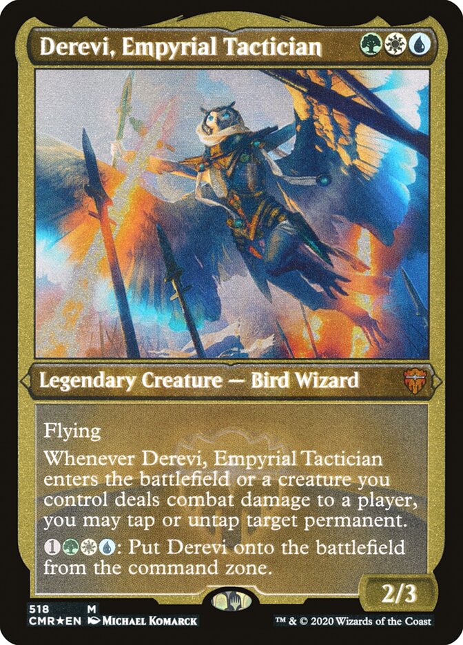 Derevi, Empyrial Tactician (Etched) [Commander Legends] | Devastation Store