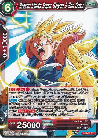 Broken Limits Super Saiyan 3 Son Goku (Starter Deck - The Extreme Evolution) [SD2-02] | Devastation Store