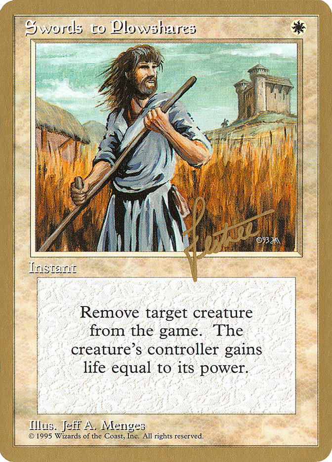 Swords to Plowshares (Bertrand Lestree) [Pro Tour Collector Set] | Devastation Store