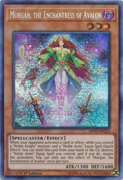 Morgan, the Enchantress of Avalon [MP19-EN223] Prismatic Secret Rare | Devastation Store