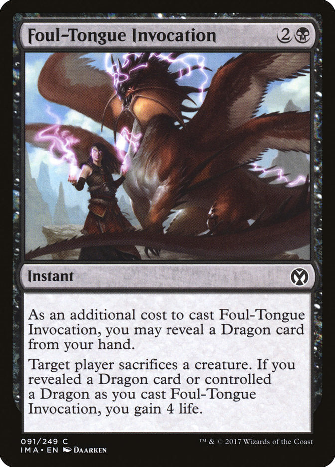 Foul-Tongue Invocation [Iconic Masters] - Devastation Store | Devastation Store