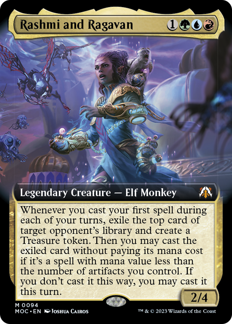 Rashmi and Ragavan (Extended Art) [March of the Machine Commander] | Devastation Store