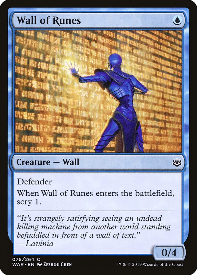 Wall of Runes [War of the Spark] | Devastation Store