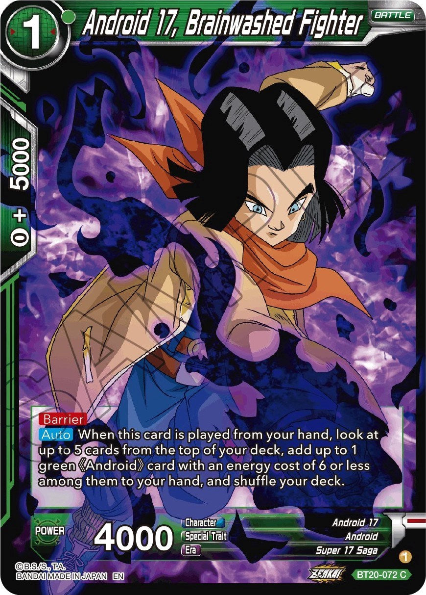 Android 17, Brainwashed Fighter (BT20-072) [Power Absorbed] | Devastation Store