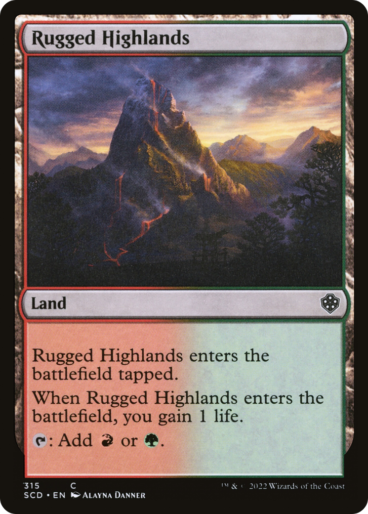Rugged Highlands [Starter Commander Decks] | Devastation Store
