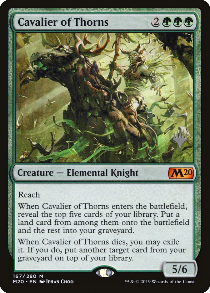 Cavalier of Thorns (Promo Pack) [Core Set 2020 Promos] | Devastation Store