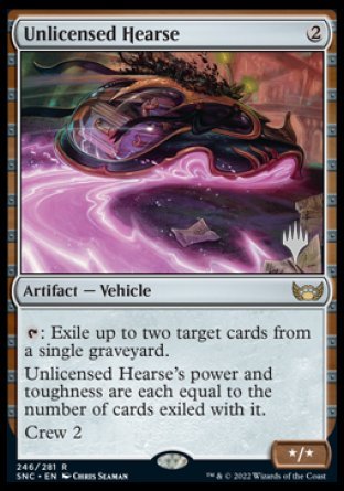 Unlicensed Hearse (Promo Pack) [Streets of New Capenna Promos] | Devastation Store