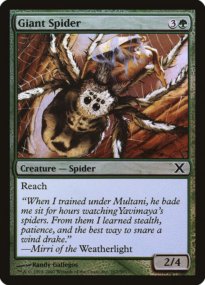 Giant Spider (Premium Foil) [Tenth Edition] | Devastation Store