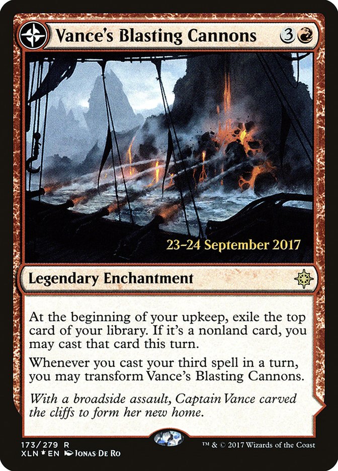 Vance's Blasting Cannons // Spitfire Bastion  [Ixalan Prerelease Promos] - Devastation Store | Devastation Store