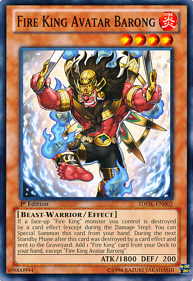 Fire King Avatar Barong [SDOK-EN002] Common | Devastation Store