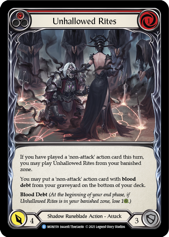 Unhallowed Rites (Red) [MON159] 1st Edition Normal - Devastation Store | Devastation Store