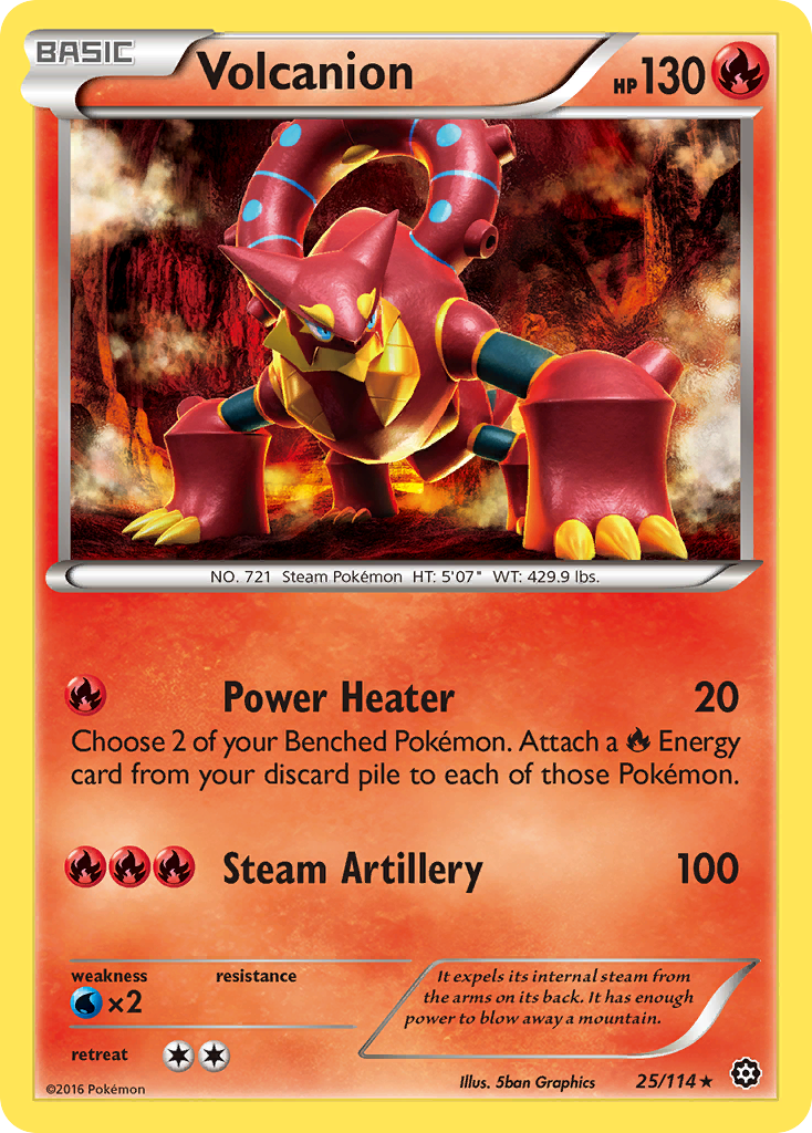 Volcanion (25/114) [XY: Steam Siege] | Devastation Store