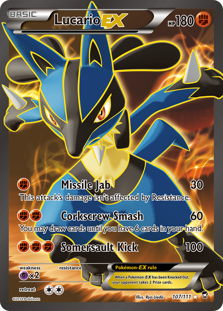 Lucario EX (107/111) [XY: Furious Fists] | Devastation Store