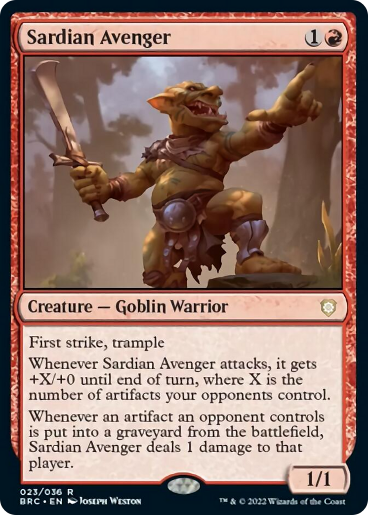 Sardian Avenger [The Brothers' War Commander] | Devastation Store