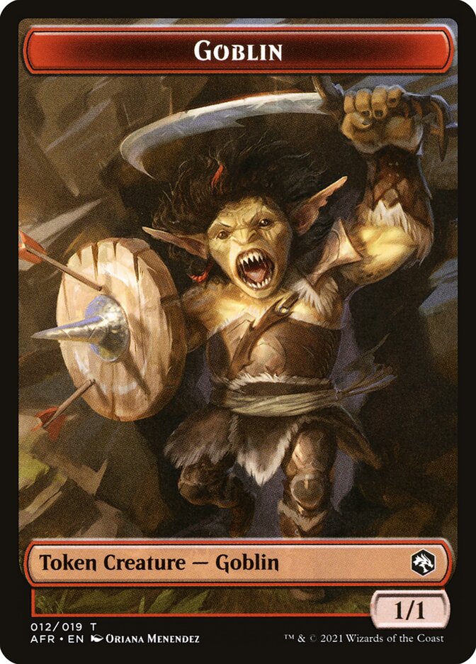 Goblin (012) // Blood (017) Double-sided Token [Challenger Decks 2022 Tokens] | Devastation Store