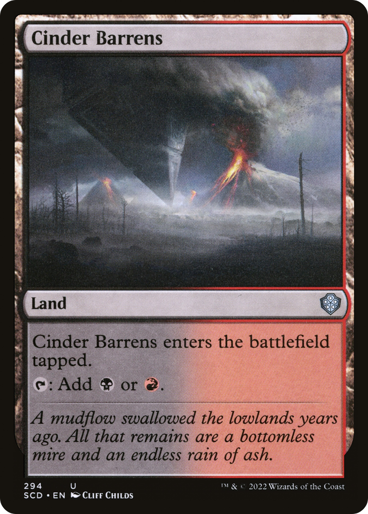 Cinder Barrens [Starter Commander Decks] | Devastation Store