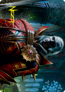 Edgar, Charmed Groom 2 Art Card (Gold-Stamped Signature) [Innistrad: Crimson Vow Art Series] | Devastation Store