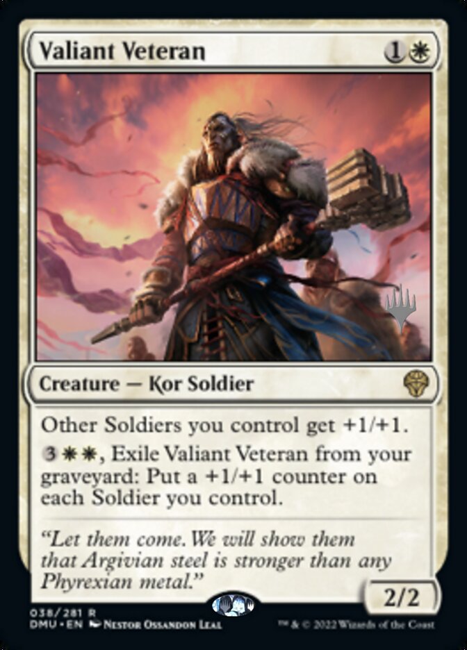 Valiant Veteran (Promo Pack) [Dominaria United Promos] | Devastation Store