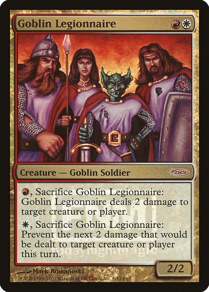 Goblin Legionnaire [Friday Night Magic 2007] | Devastation Store