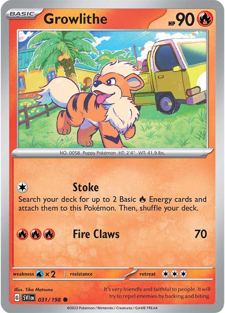 Growlithe (031/198) [Scarlet & Violet: Base Set] | Devastation Store