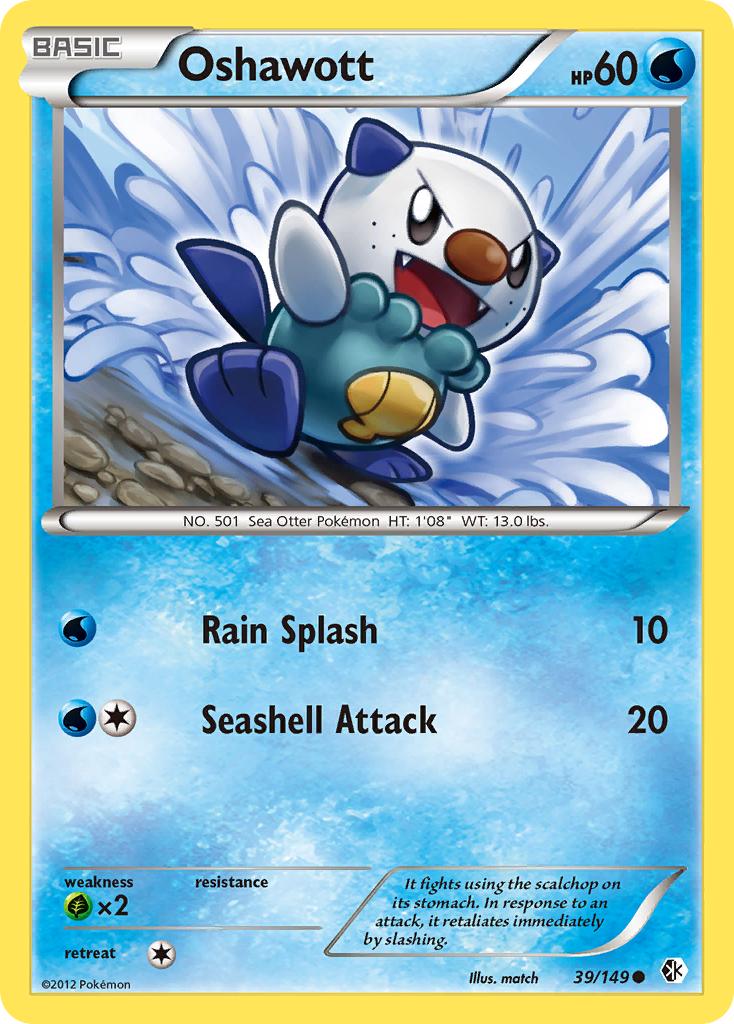 Oshawott (39/149) [Black & White: Boundaries Crossed] | Devastation Store