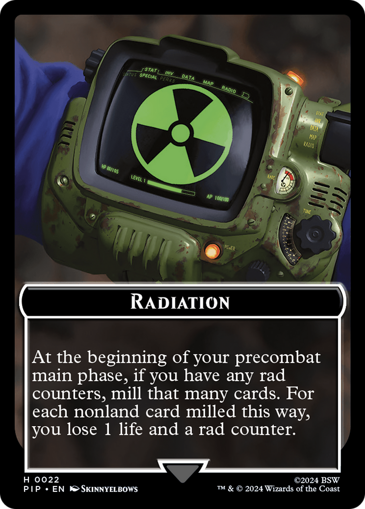 Radiation // Copy Double-Sided Token [Fallout Tokens] | Devastation Store