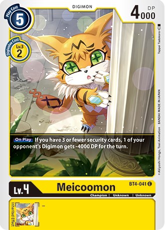 Meicoomon [BT4-041] (Revision Pack 2021) [Great Legend Promos] | Devastation Store