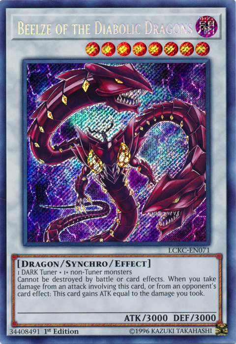 Beelze of the Diabolic Dragons [LCKC-EN071] Secret Rare | Devastation Store