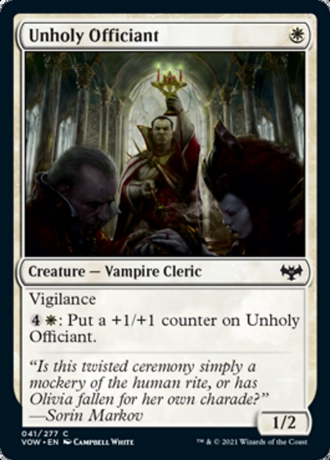 Unholy Officiant [Innistrad: Crimson Vow] | Devastation Store
