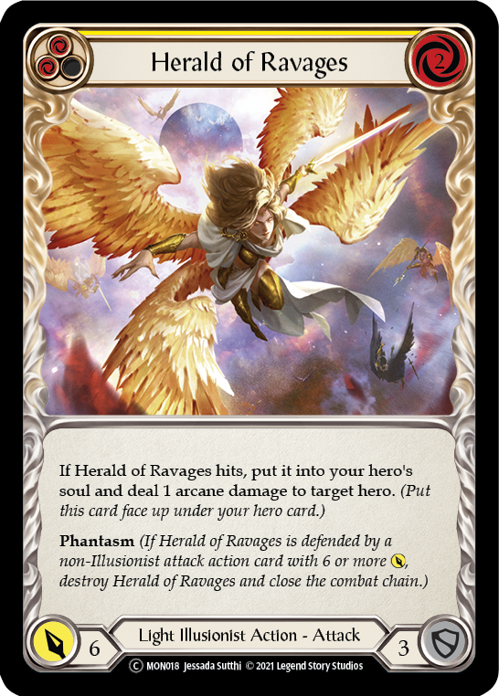 Herald of Ravages (Yellow) [U-MON018] Unlimited Edition Normal | Devastation Store