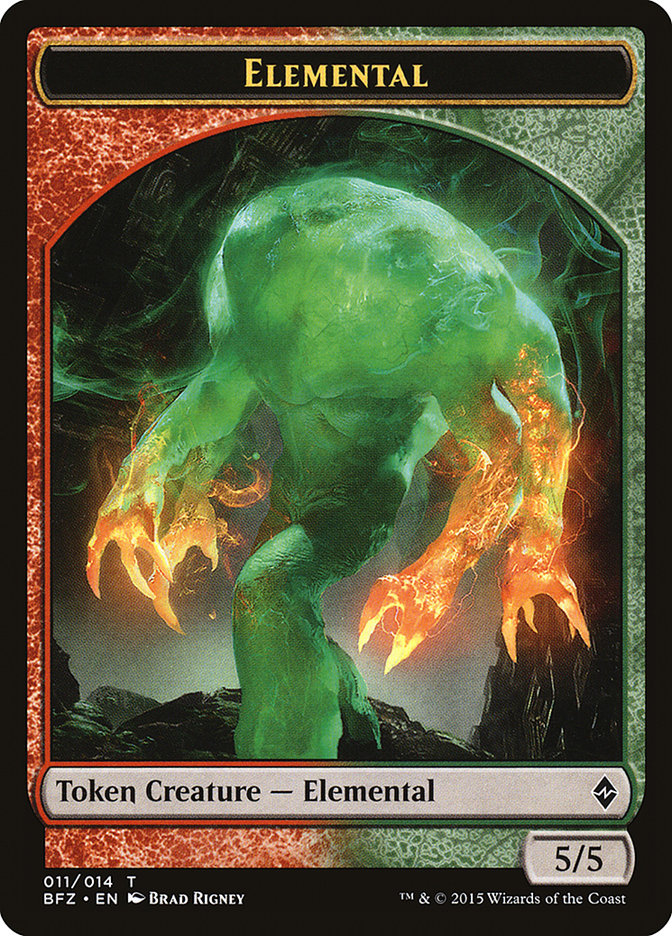 Elemental (011/014) [Battle for Zendikar Tokens] | Devastation Store