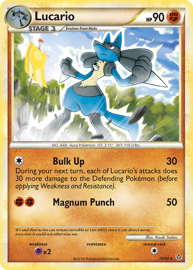 Lucario (19/95) [HeartGold & SoulSilver: Unleashed] | Devastation Store