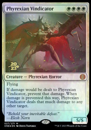 Phyrexian Vindicator [Phyrexia: All Will Be One Prerelease Promos] | Devastation Store