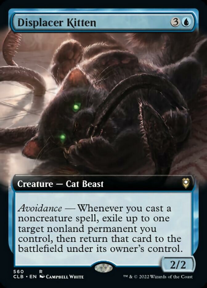 Displacer Kitten (Extended Art) [Commander Legends: Battle for Baldur's Gate] | Devastation Store