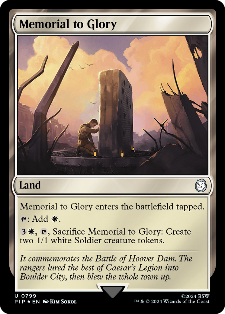 Memorial to Glory (Surge Foil) [Fallout] | Devastation Store