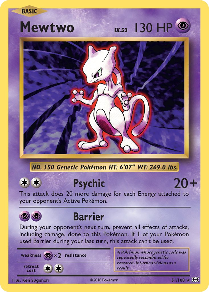 Mewtwo (51/108) (Theme Deck Exclusive) [XY: Evolutions] | Devastation Store