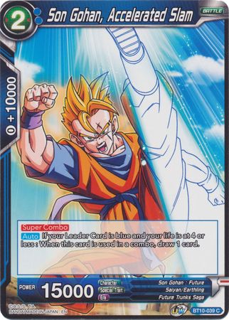 Son Gohan, Accelerated Slam (BT10-039) [Rise of the Unison Warrior 2nd Edition] | Devastation Store