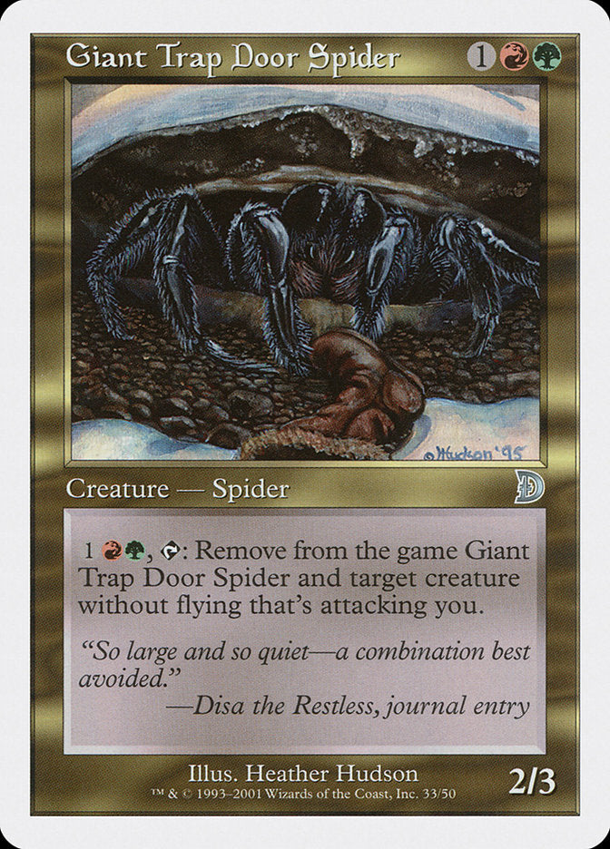 Giant Trap Door Spider [Deckmasters] - Devastation Store | Devastation Store