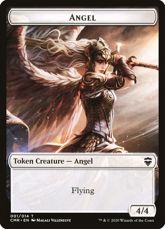 Angel // Elf Warrior Token [Commander Legends Tokens] | Devastation Store