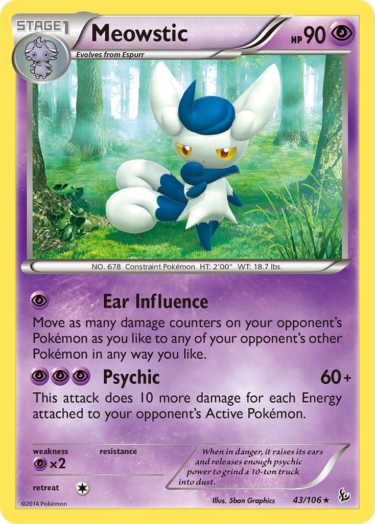 Meowstic (43/106) (Theme Deck Exclusive) [XY: Flashfire] | Devastation Store