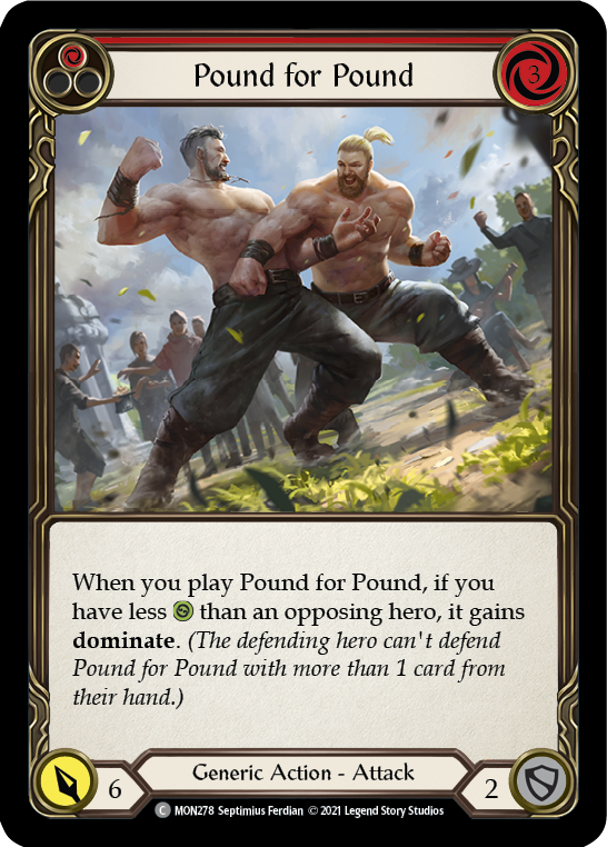 Pound for Pound (Red) [MON278] 1st Edition Normal - Devastation Store | Devastation Store