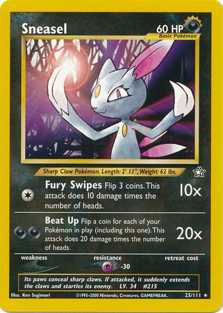 Sneasel (25/111) [Neo Genesis Unlimited] | Devastation Store