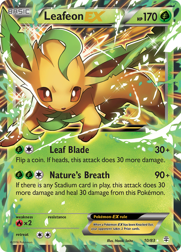 Leafeon EX (10/83) [XY: Generations] | Devastation Store