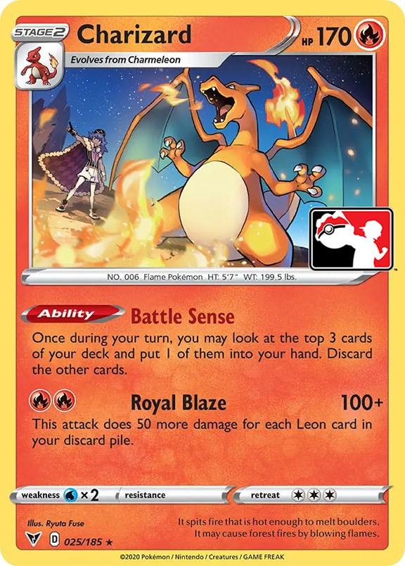 Charizard (025/185) [Prize Pack Series One] | Devastation Store